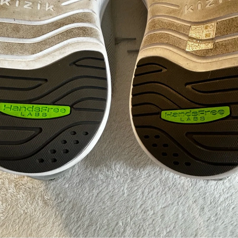 KIZIK, Size 14, ATHENA SLIP ON SNEAKERS, Slate Grey - Picture 12 of 13